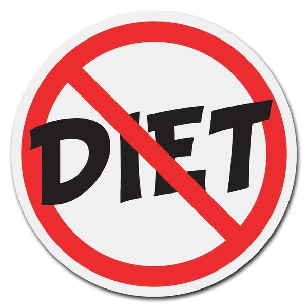 No Diet Circle Rigid Plastic Sign, Signmission, Mfr#: P-8-CIR-No Diet